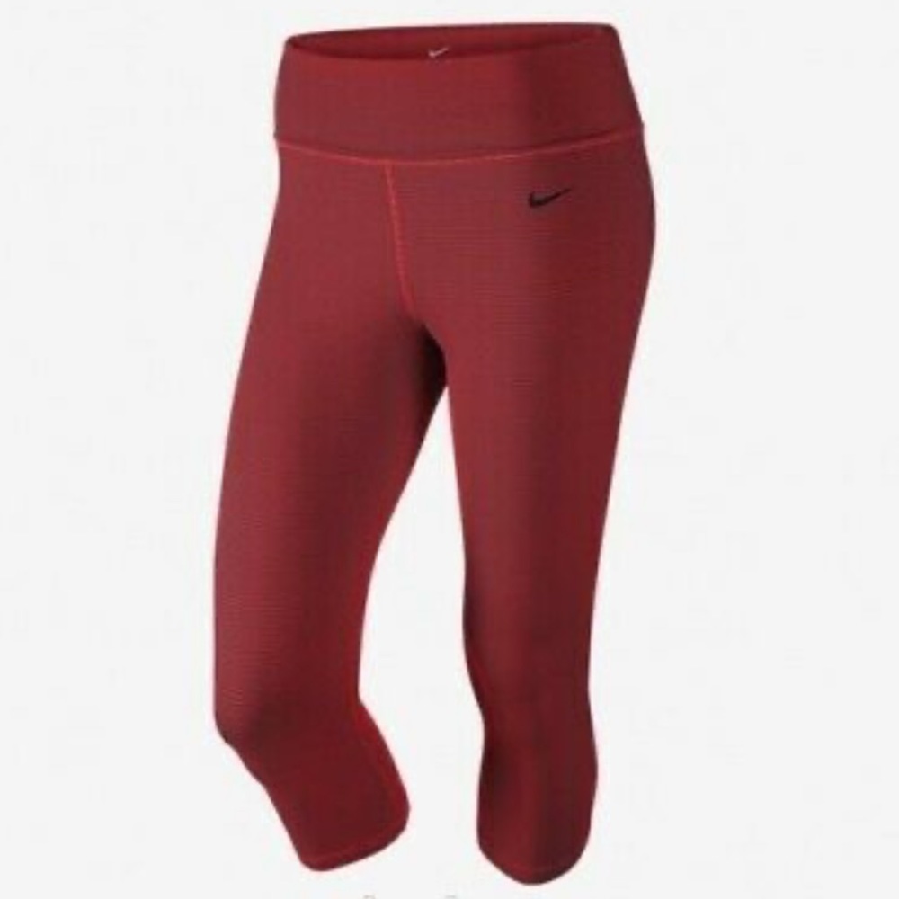 Ladies NIKE DRI-FIT LEGEND Tight Fit Striped Training Capri S (642530 696)